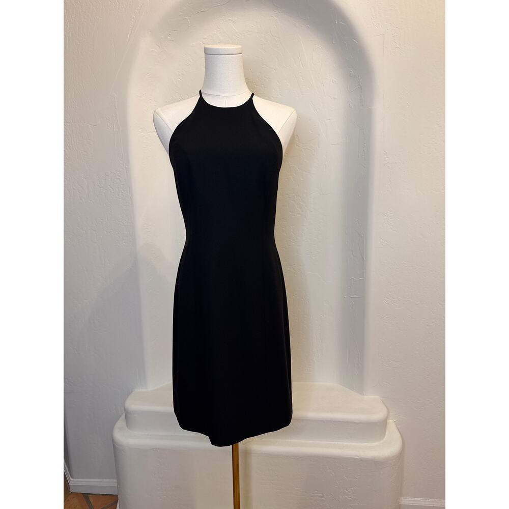 Shelli Segal Laundry Black Open-Back Sheath Dress – Size 8